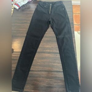 CARMAR zip up skinny Jeans in black - size 25